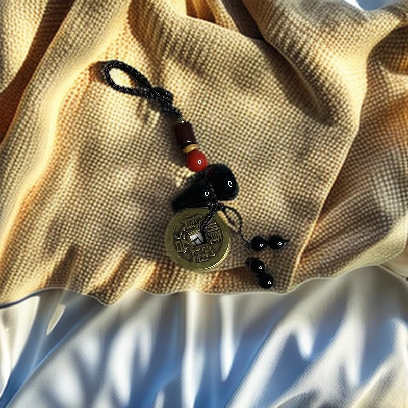 黑曜石钥匙扣挂件-112239