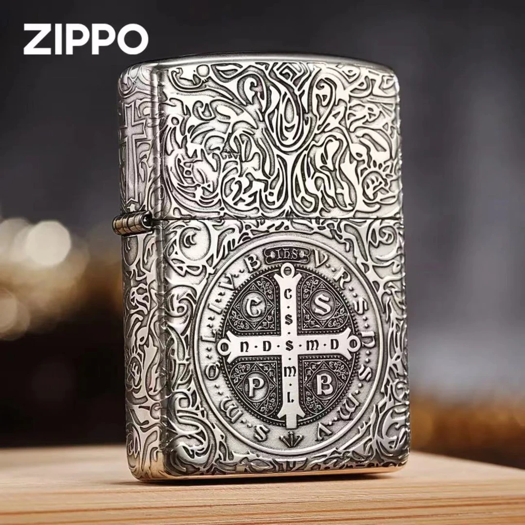 ZIPPO/之宝【纯银康斯坦丁】五面满雕盔甲经典款防风打火机DYX1H1M1