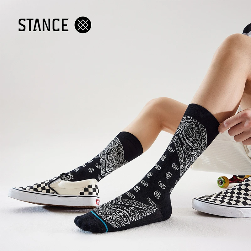 STANCE经典545中筒袜印花休闲袜户外男袜女运动袜子透气吸汗潮袜