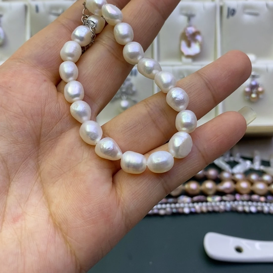 淡水珍珠手绳合金