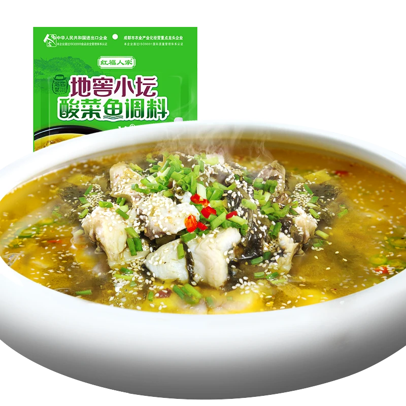 四川小坛酸菜鱼调料包地窖小坛泡菜酸菜鱼的调味底料380g