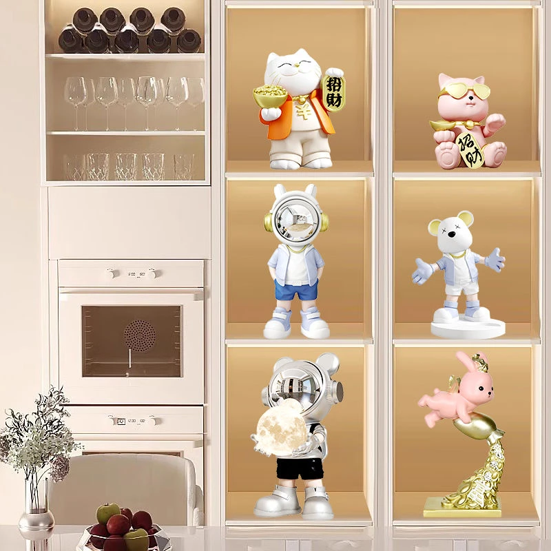 宇航员桌面小摆件太空人客厅电视柜酒柜玄关高档轻奢家居套装饰品