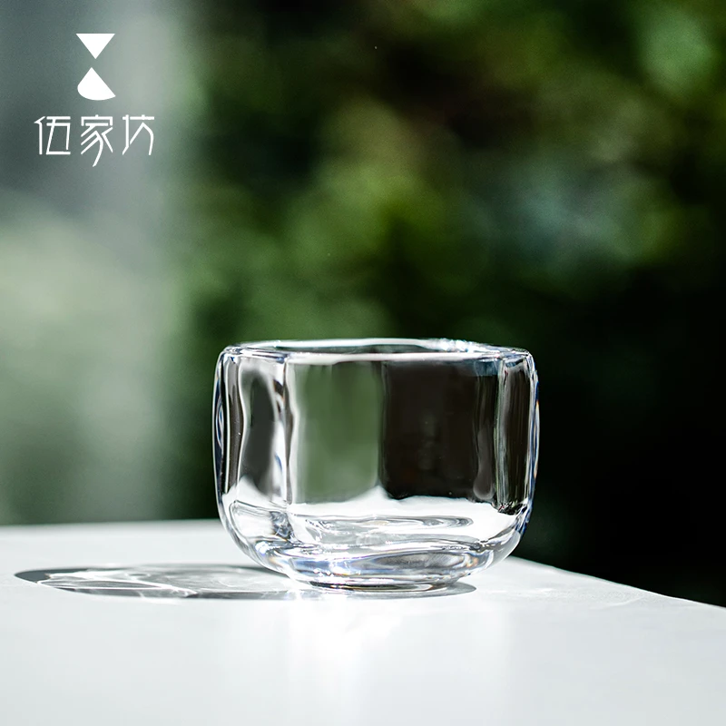 伍家坊芳菲杯创意主人杯家用手工耐热茶杯透明简约中式茶具喝茶杯