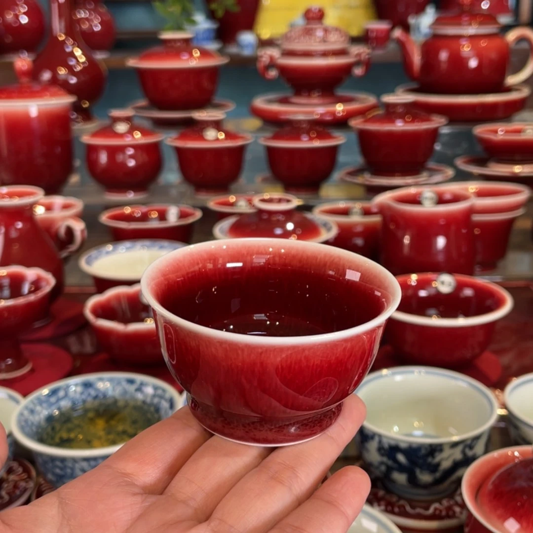 【闪购商品】陶瓷闻轩坊原矿郎红、杯