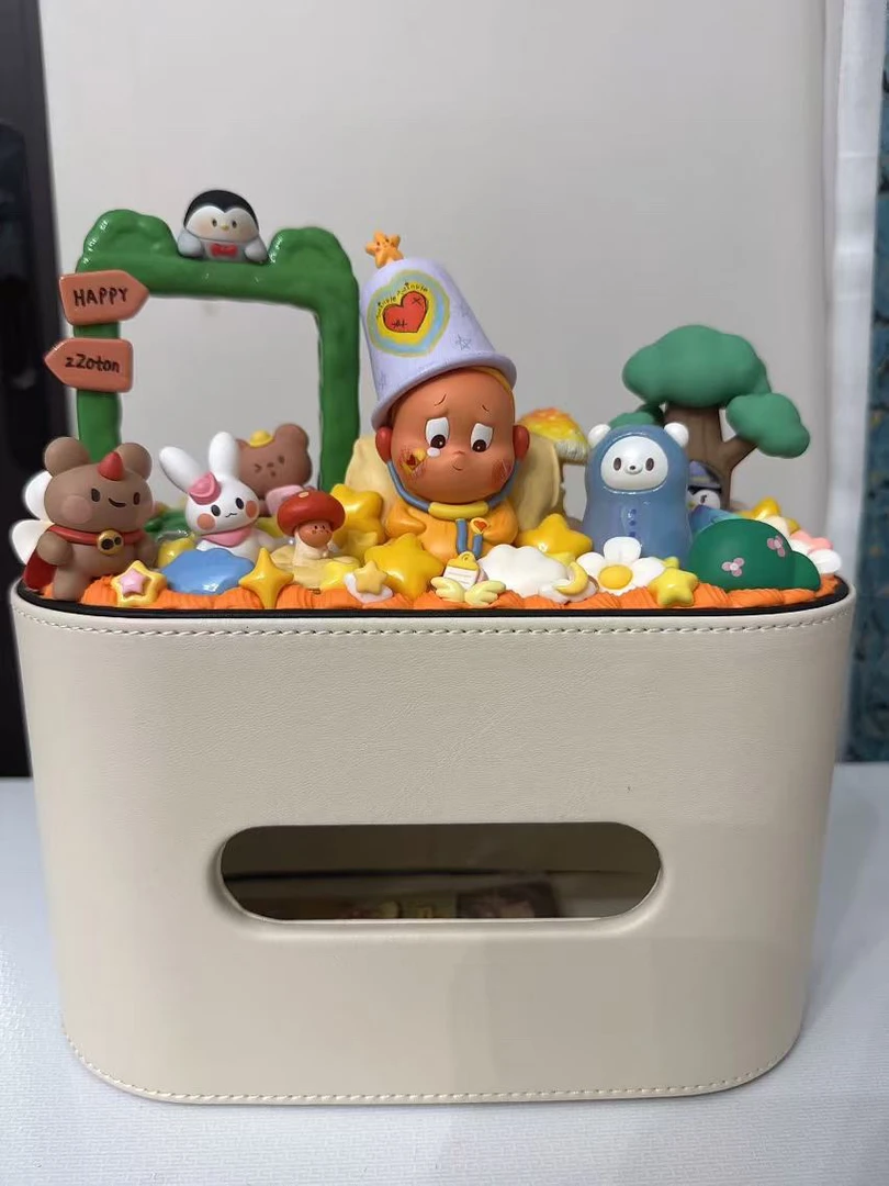 手作DIY奶油胶创意收纳盒摆件成品 我们都是星星人 有你就是晴天