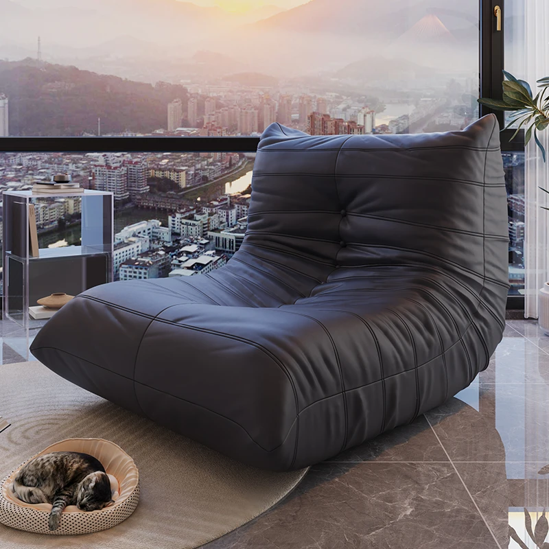 毛毛虫懒人沙发休闲椅轻奢家用客厅简约阳台榻榻米极简单人松弛感