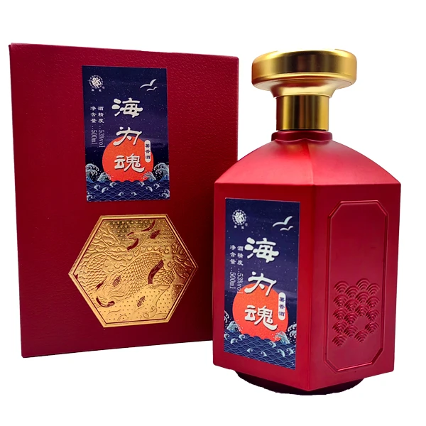 秦龙53°海为魂薯香酒恒邦酒业出品固态发酵工艺纯粮酒500ml