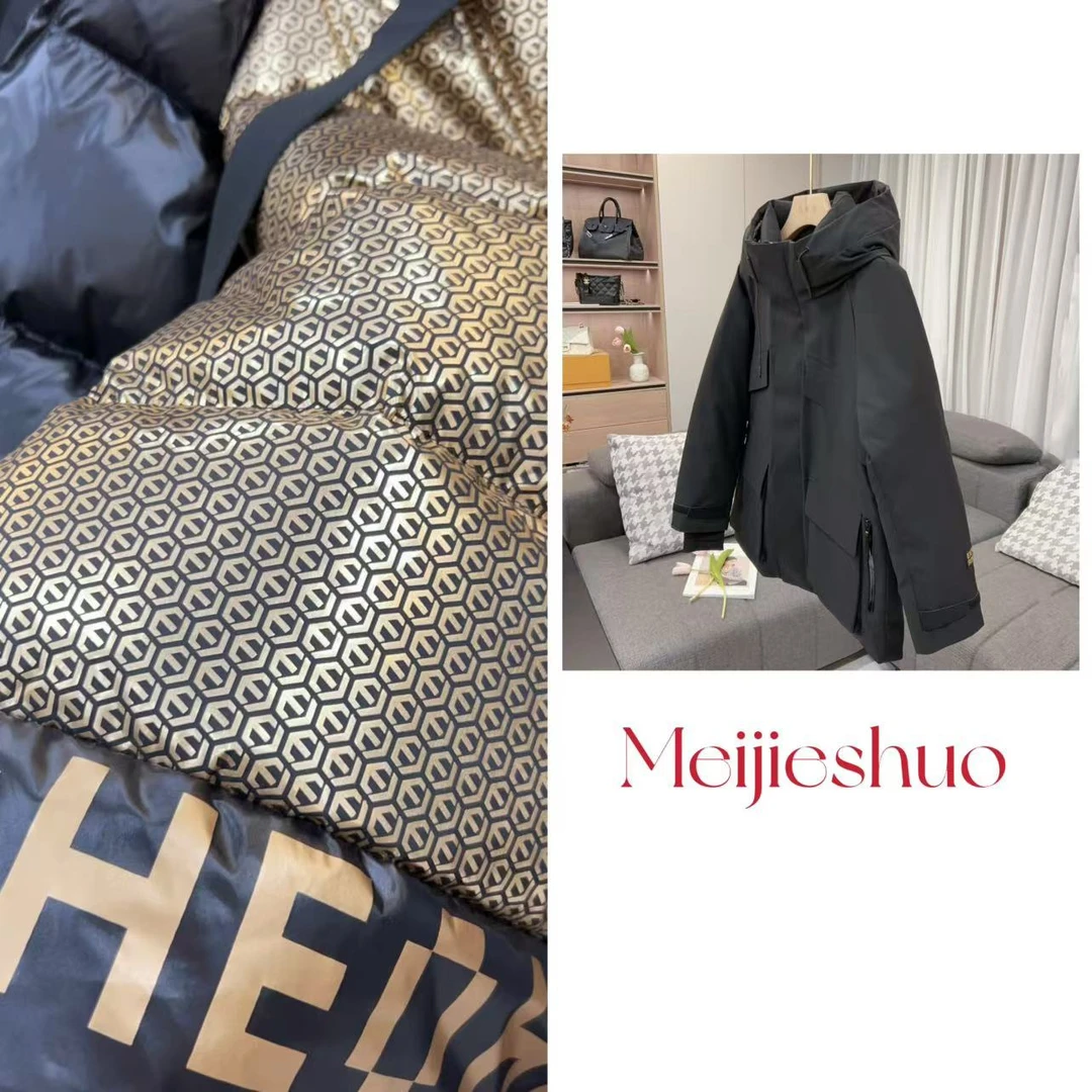 【美姐说】短款黑金鹅绒服8388