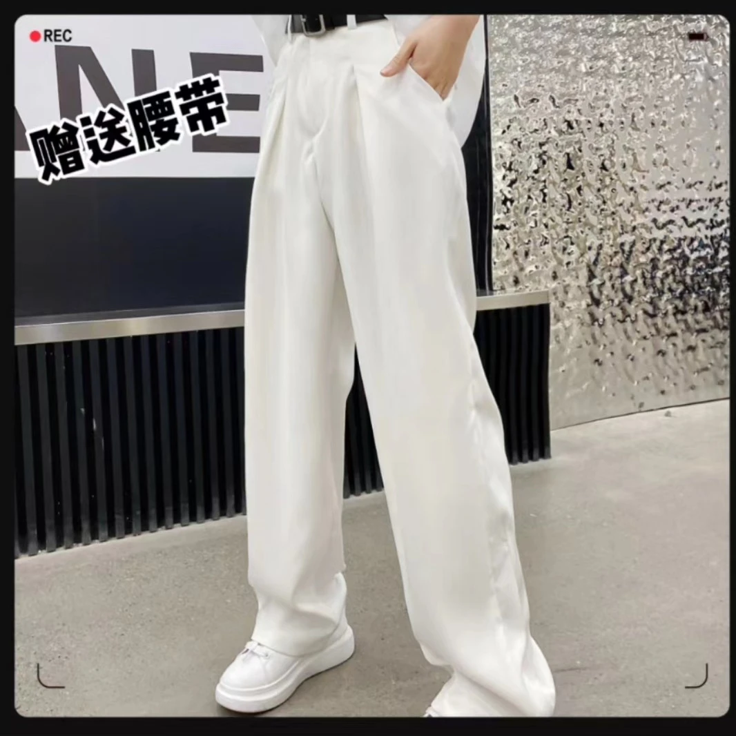 2024春夏新款女款西裤阔腿裤英伦风788