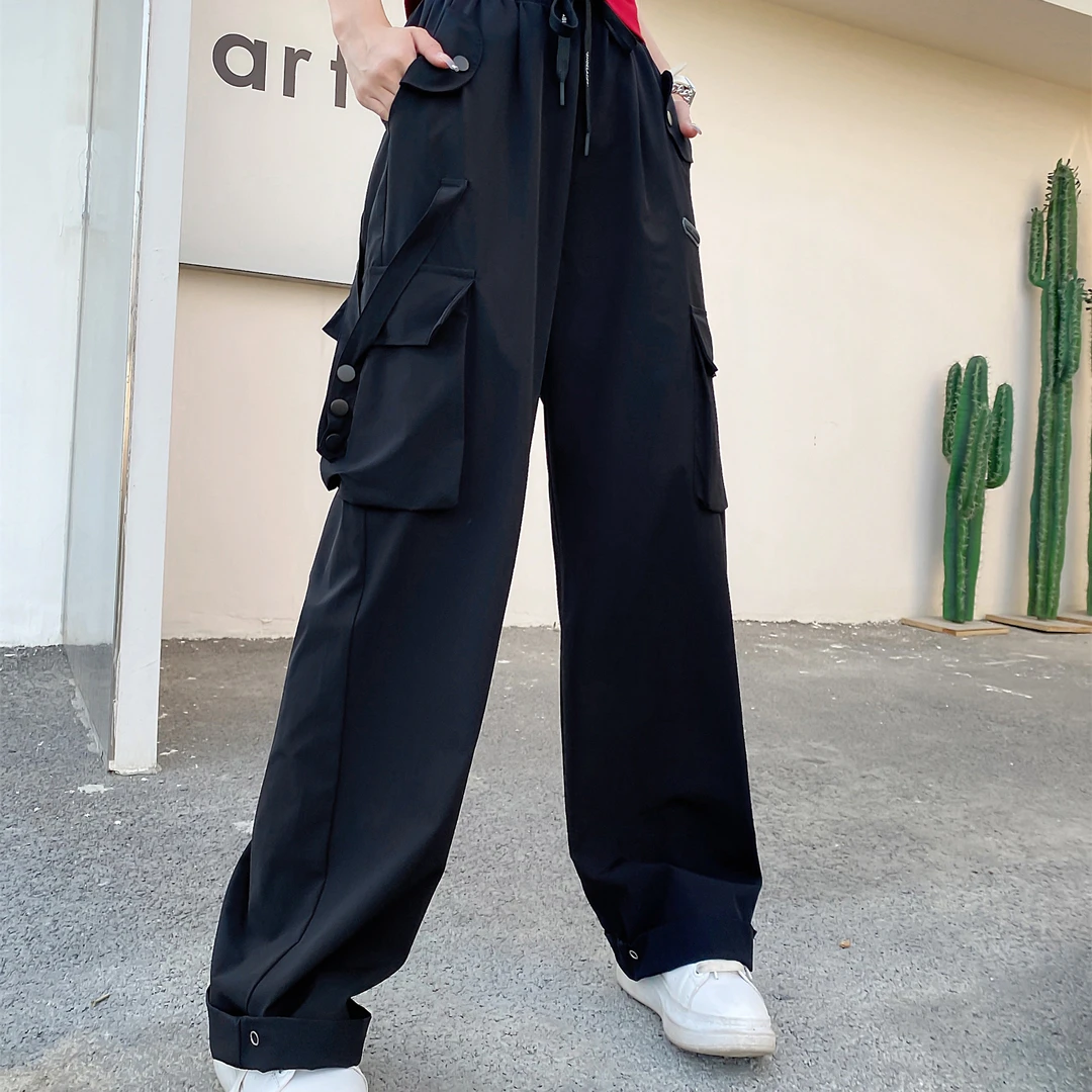 夏季女新款速干休闲百搭宽松工装裤770