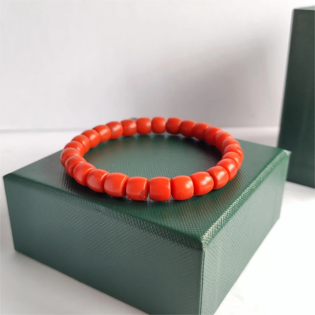 【阁阁精品】正品保真保山南红单圈手链冷水河直切手串收藏小众时尚