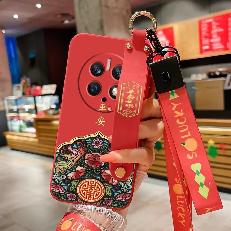 适用华为mate50手机壳meta50腕带支架huaweimate50pro潮牌DCO-AL0