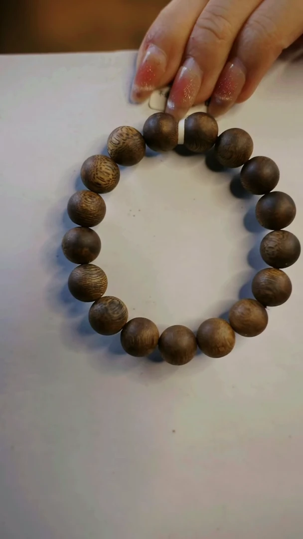 【闪购商品】沉香手串1.3棋楠母树圆珠单圈