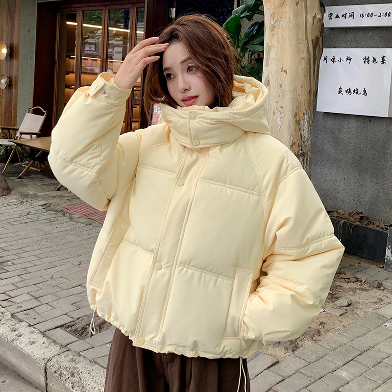 【猫专属3】棉服女冬2024新款加厚面包服连帽短款宽松棉衣