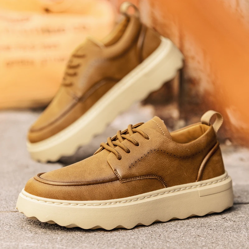 男士休闲皮鞋英伦风商务男鞋软底百搭潮流鞋子潮鞋ZS2417