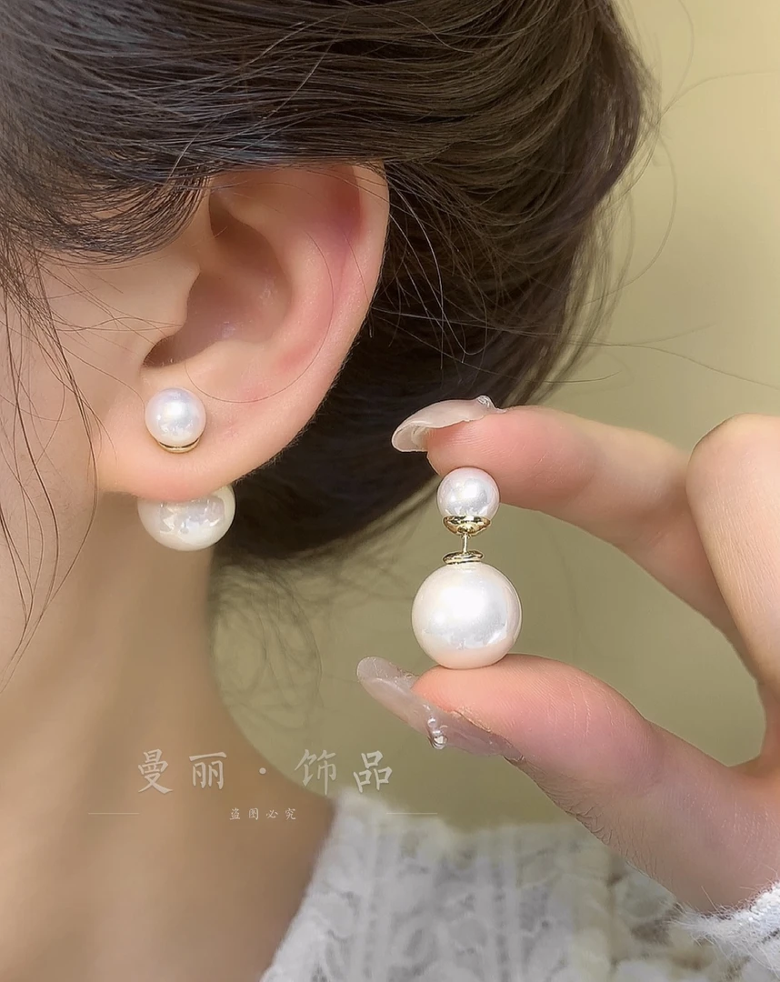 铜合金耳饰 清新简约时尚珠珠耳钉