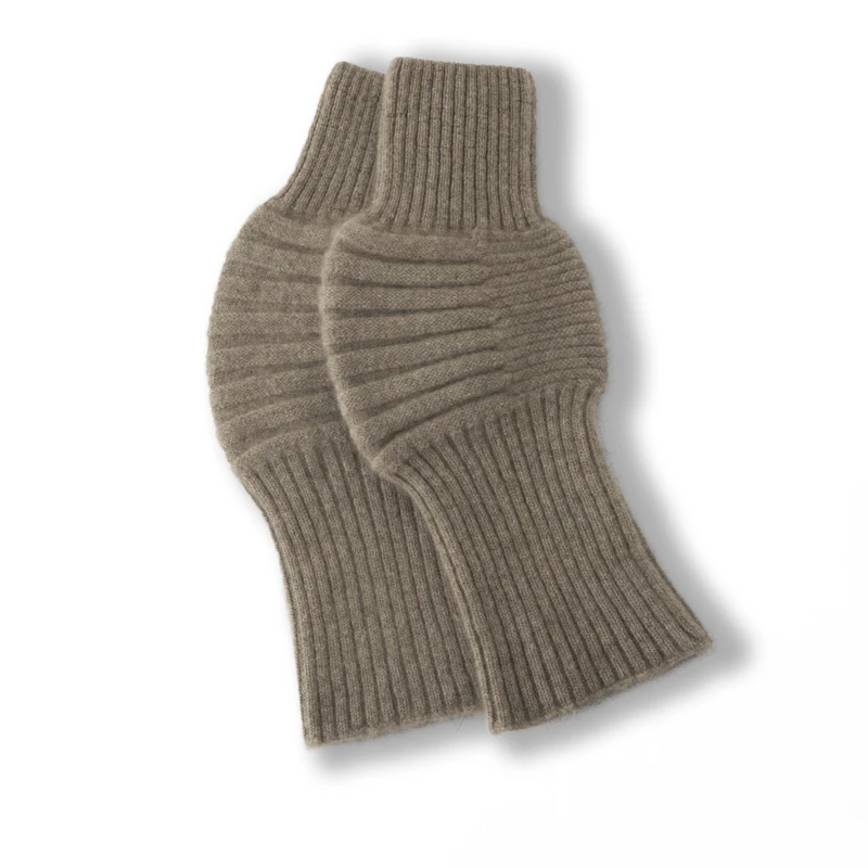 一线针织纯色山羊绒护膝保暖护膝盖关节男女风湿老寒腿防寒护腿套