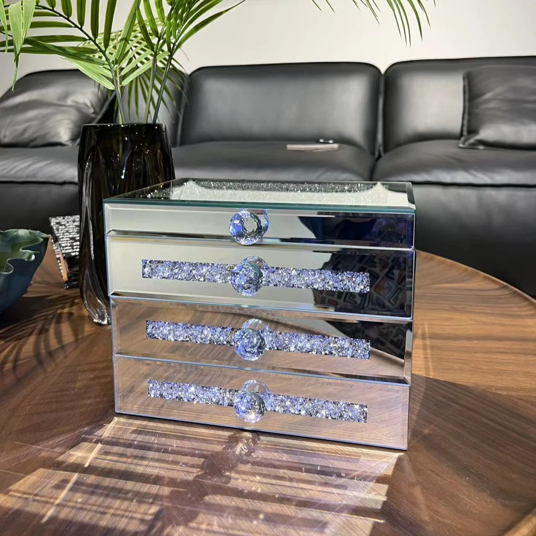 首饰收纳盒新款手饰品盒多层结婚镶钻高档精致生日送礼品奢华