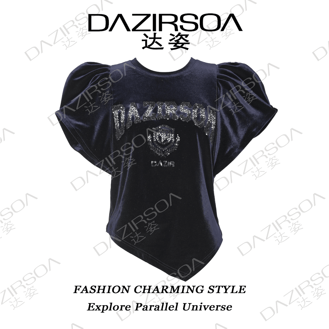 DAZIRSOA/达姿24A/W “Off-Season-Suede” 法式精致丝绒上衣 S907