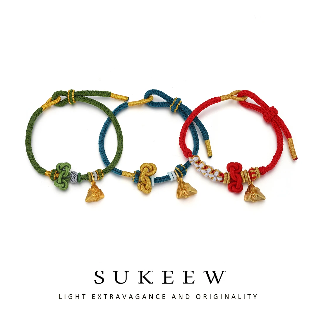 SUKEEW/酥可 铜合金手链 中式文昌结好运高粽时尚手链152004