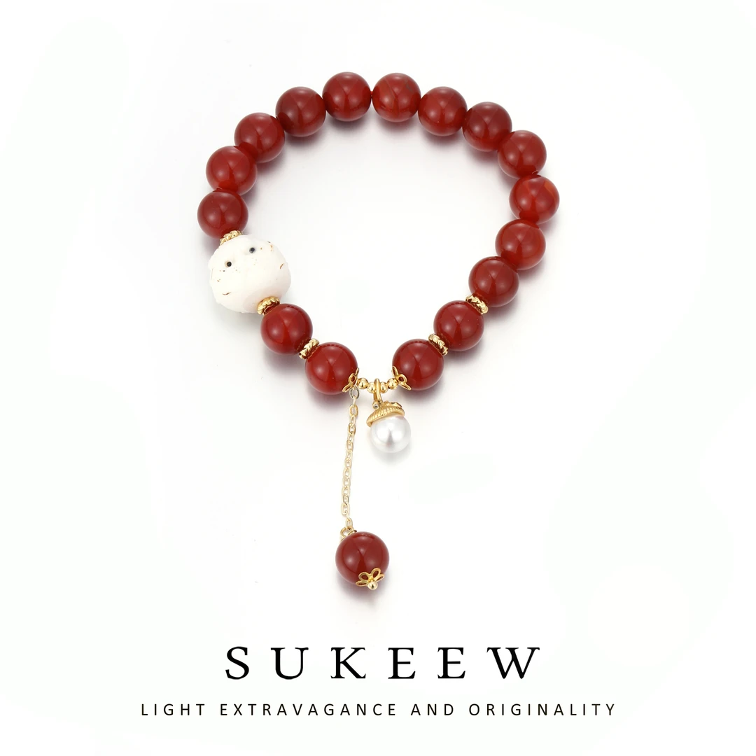 SUKEEW/酥可 铜合金手链 时尚中式气质珠珠好运手链303211