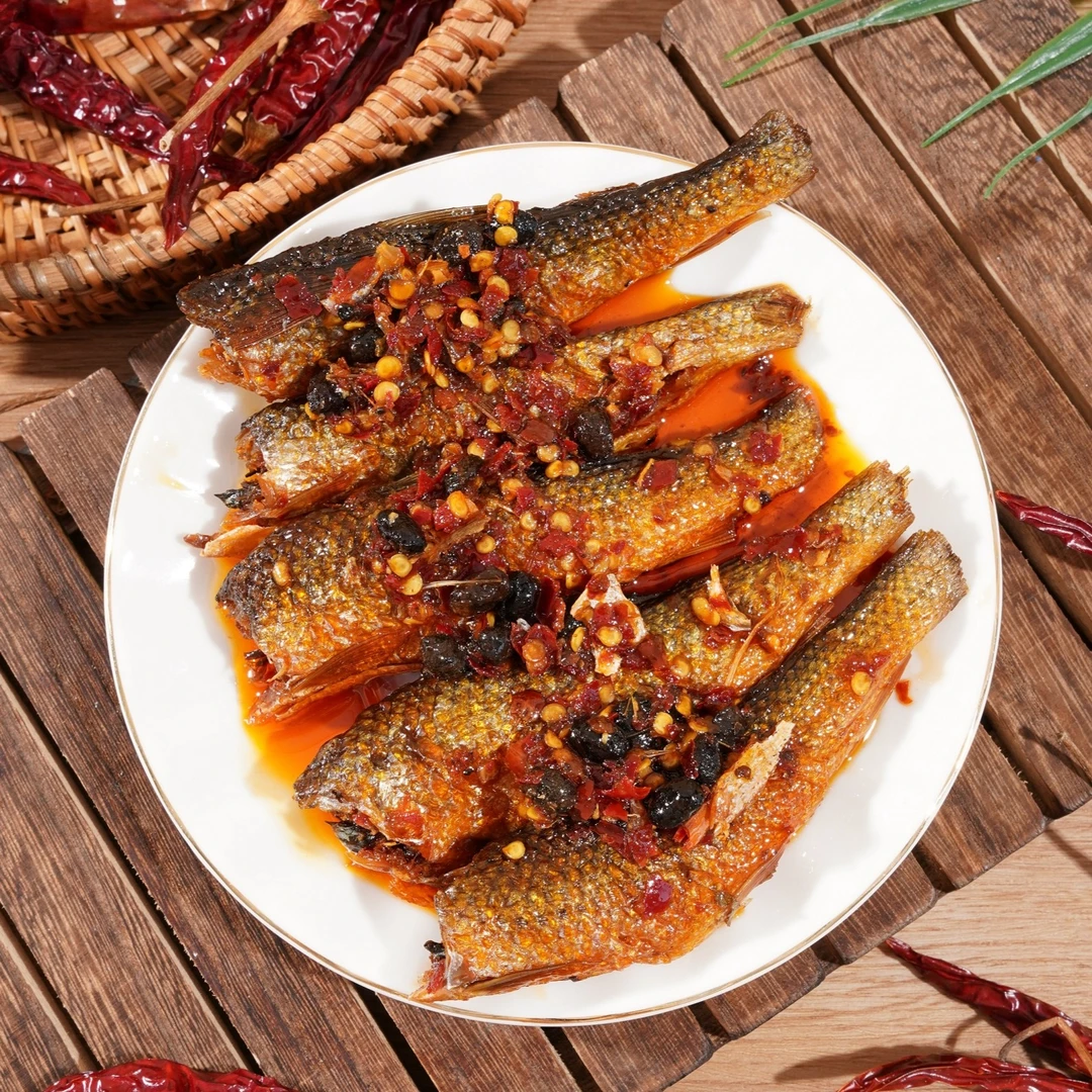 不独食湖南特产香辣手撕鱼280g即食鱼零食营养食用佐餐常温开盖