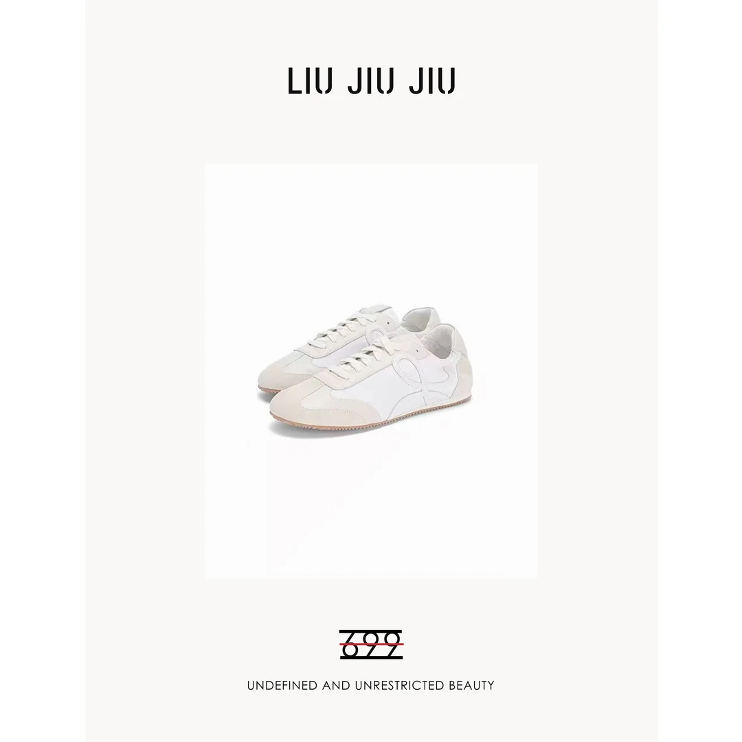 LIUJIUJIU 阿甘小白鞋百搭平底学生系带轻便运动休闲板鞋XZ2112L
