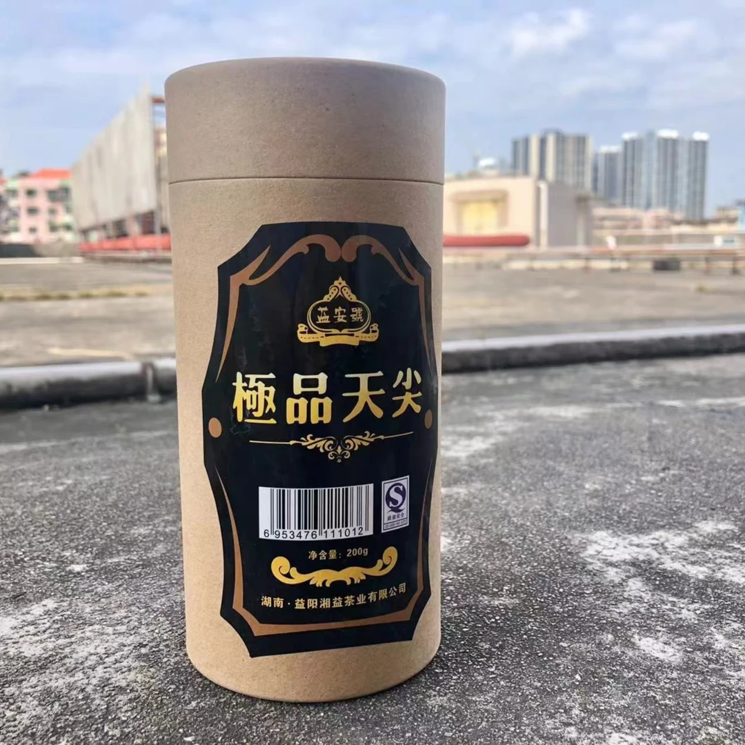2009年天尖茶罐装200g安化黑茶