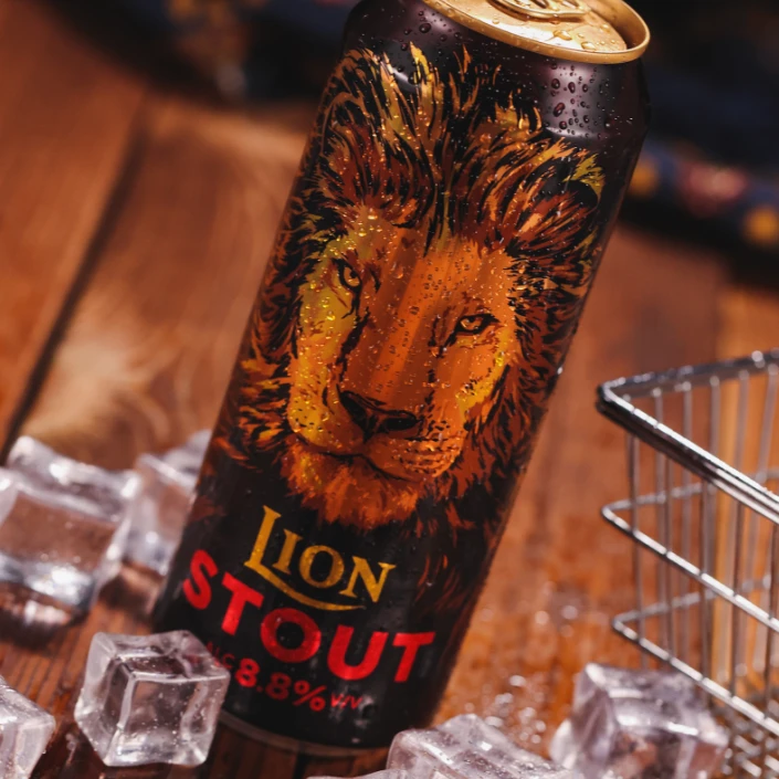 LION斯里兰卡原装进口 LION狮子世涛黑色啤酒 持久焦香 500ml罐装