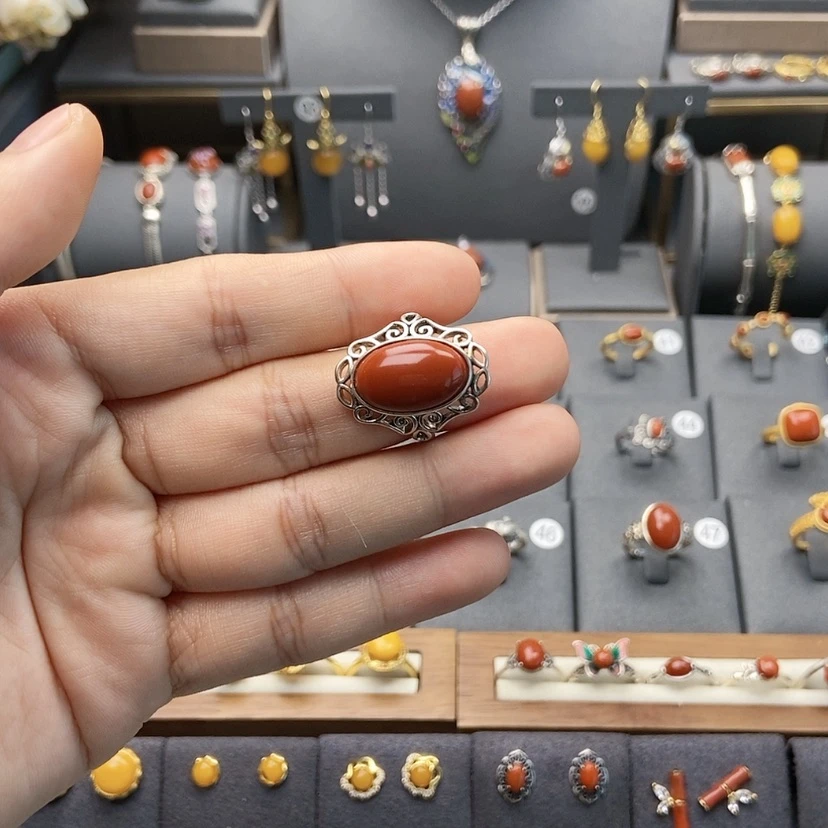 【闪购商品】南红玛瑙戒指未镶嵌