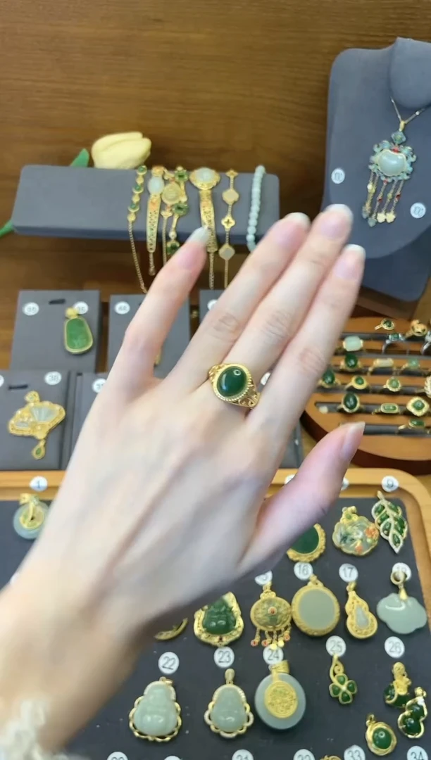 【闪购商品】和田玉戒指未镶嵌1