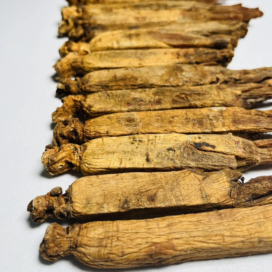 高丽参规格26支左右微残黄马褂原色原皮足干无糖高丽别直参