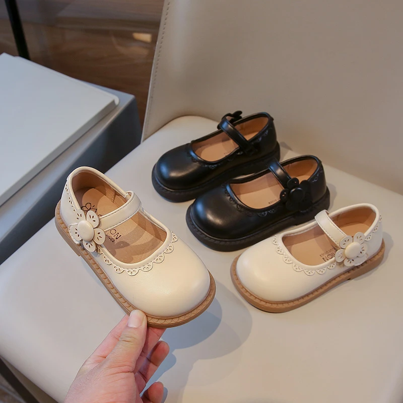 女童小皮鞋2025年新款春秋款女孩洋气公主单鞋防滑软底玛丽珍鞋子