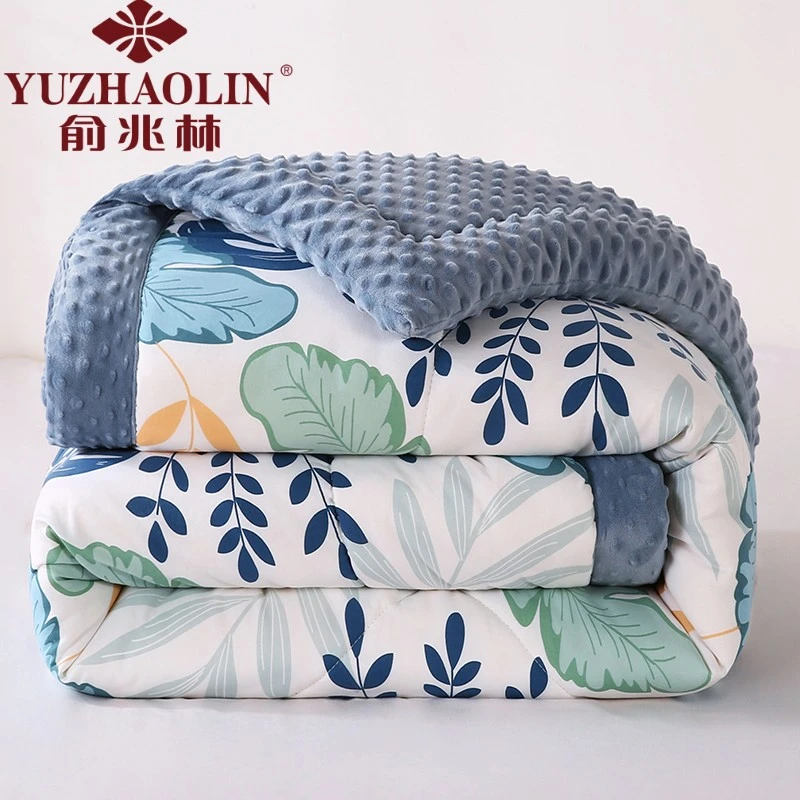 俞兆林正宗豆豆被空调被夏凉被秋冬款冬季加厚学生宿舍豆豆绒被子