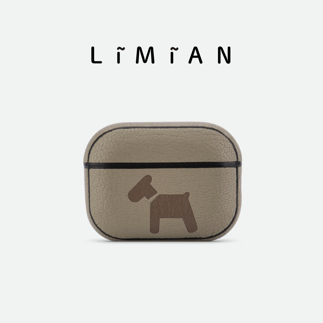 里面LM｜可爱小木马真皮AirPods123代AirPodspro12代耳机壳保护套