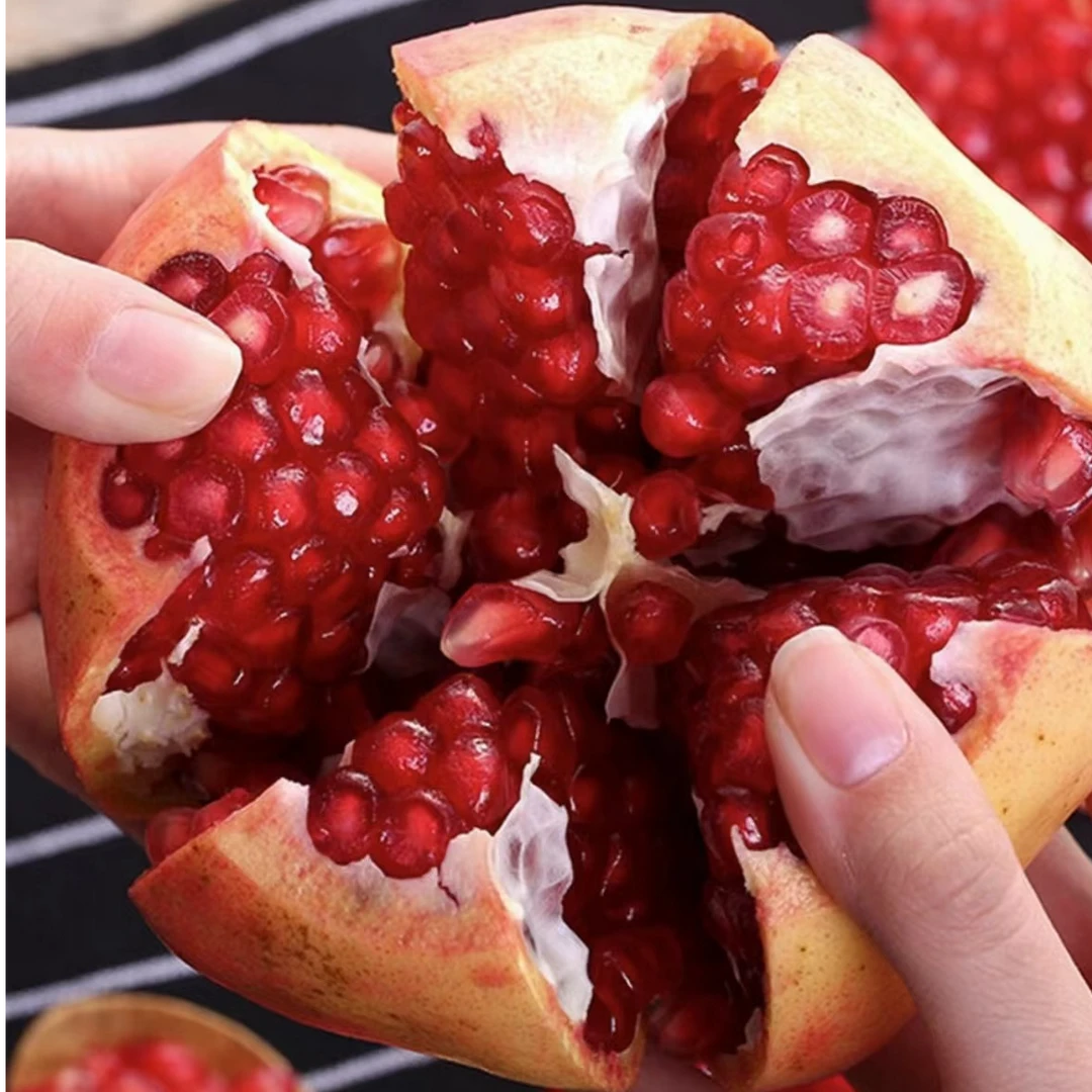 t1整箱5斤巨无霸突尼斯软籽新鲜采摘香甜饱满石榴爆汁