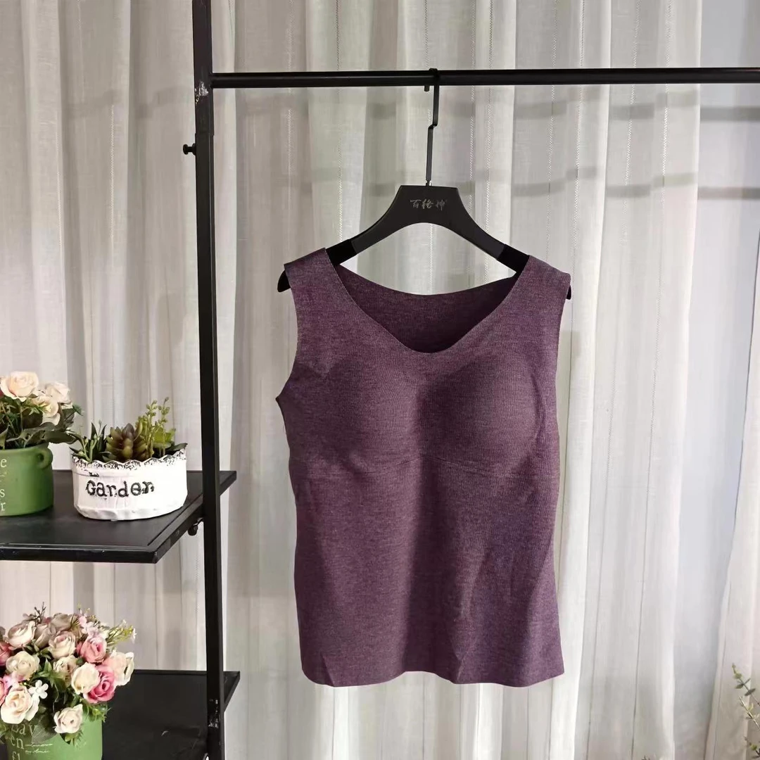 1件：女 科技大纹 自带罩背心1009