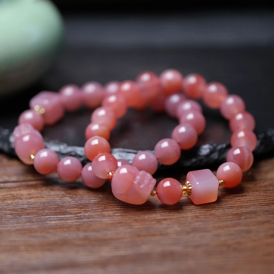 【胖墩墩】貔貅粉糯盐源手串10mm 颗颗油润S014多样性发一