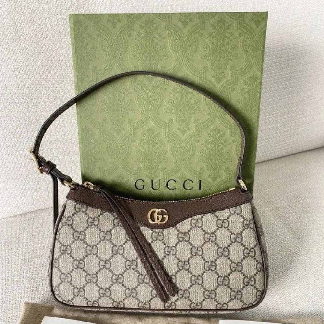 95新 GUCCI/古驰 老花腋下包