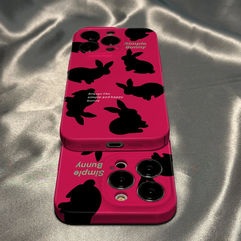 适用苹果14手机壳iPhone13菲林硬壳华为小米13兔子全包高级感11手