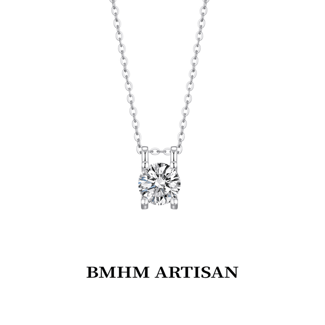 钛钢项链 BMHM ARTISAN牛头吊坠气质轻奢时尚可爱小众满钻镶钻