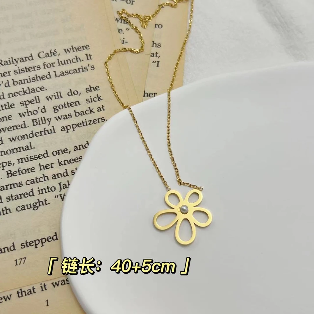 钛钢项链 BIBI【金色小花】项链BB136