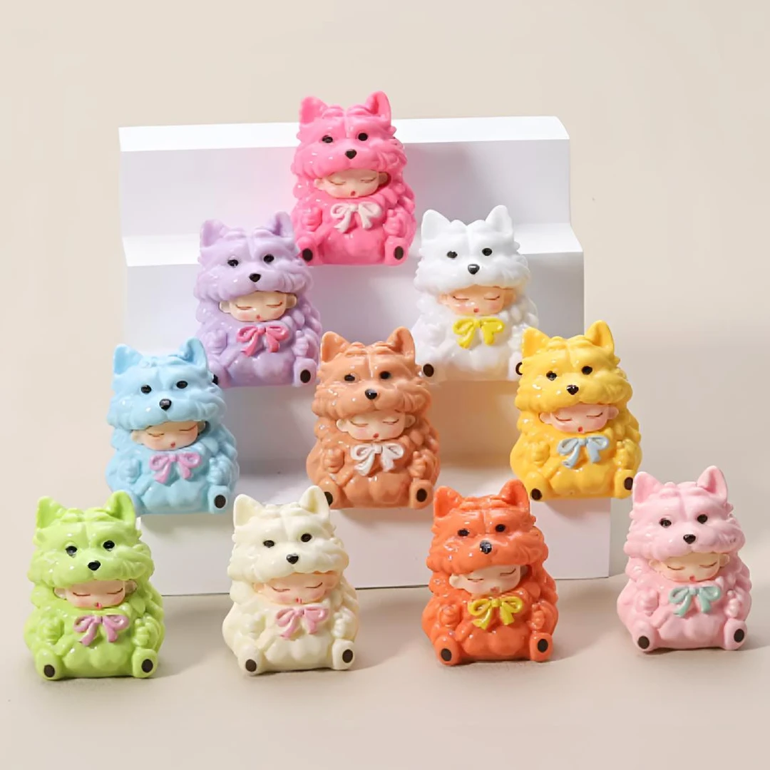 （九宫格）狐狸软糖桌面摆件车载饰品