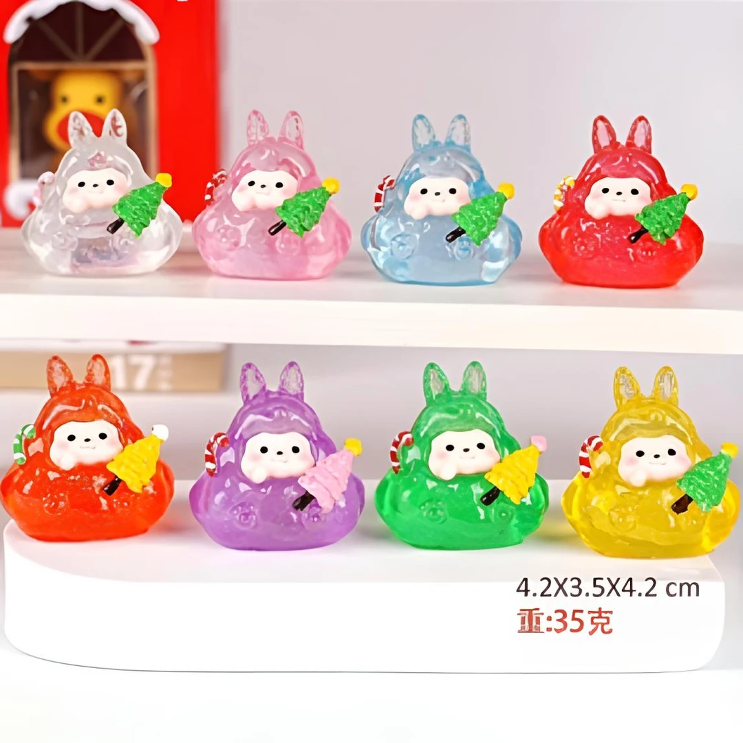 （九宫格）巨无霸夜光细闪塔塔摆件钥匙扣