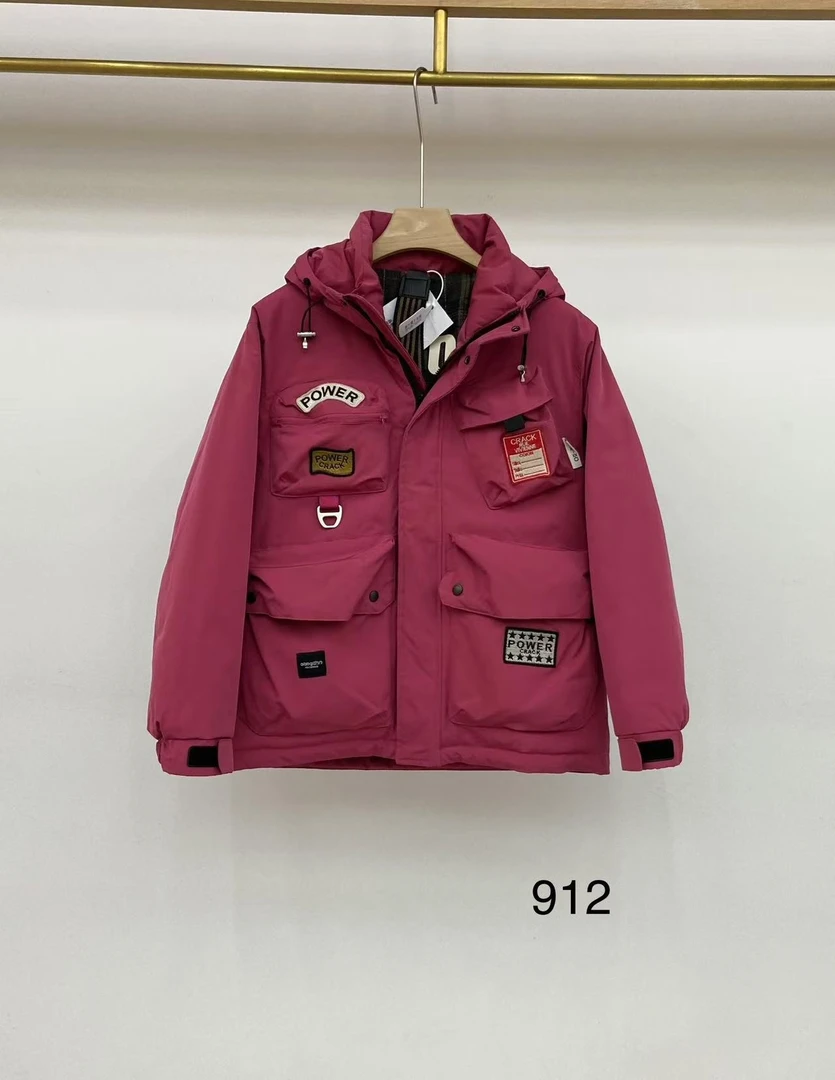 912冬季百搭时尚潮流休闲连帽厚外套912