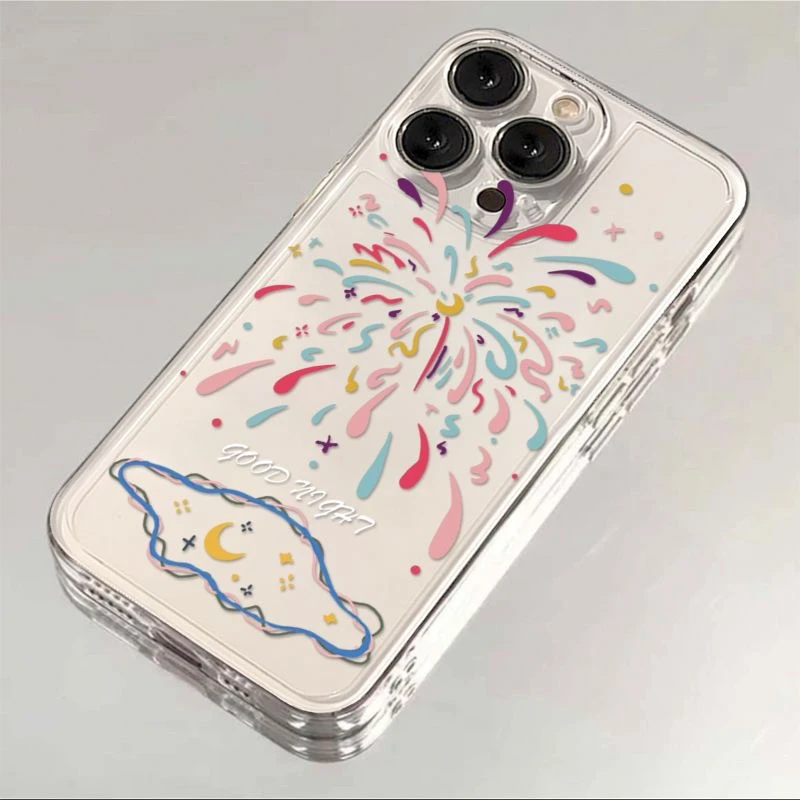 多彩烟花适用iphone15pro/14/13手机壳苹果12/11华为vivo小米oppo