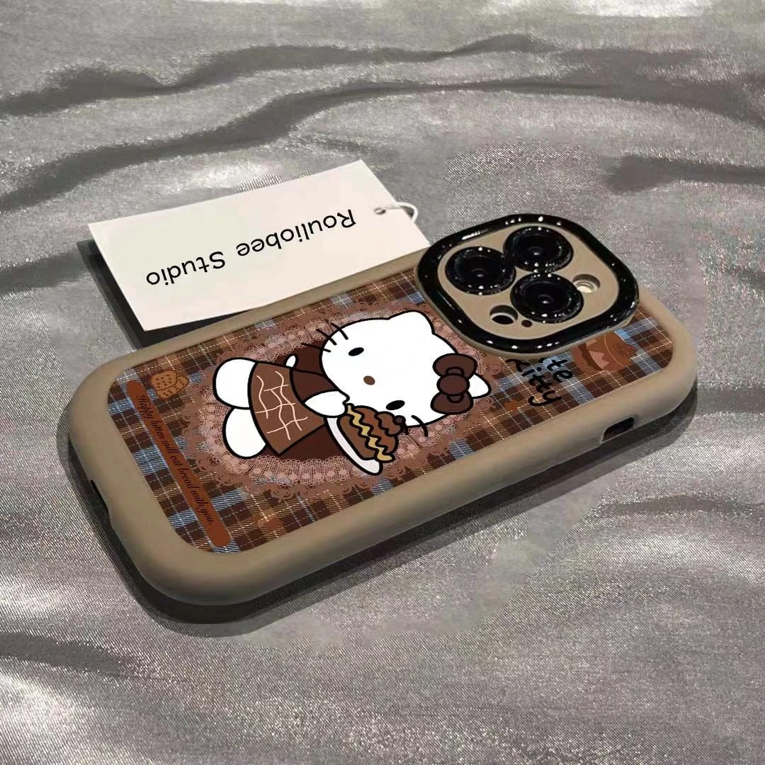 蛋糕kt猫适用iphone15pro/14/13手机壳苹果12/11华为vivo小米oppo