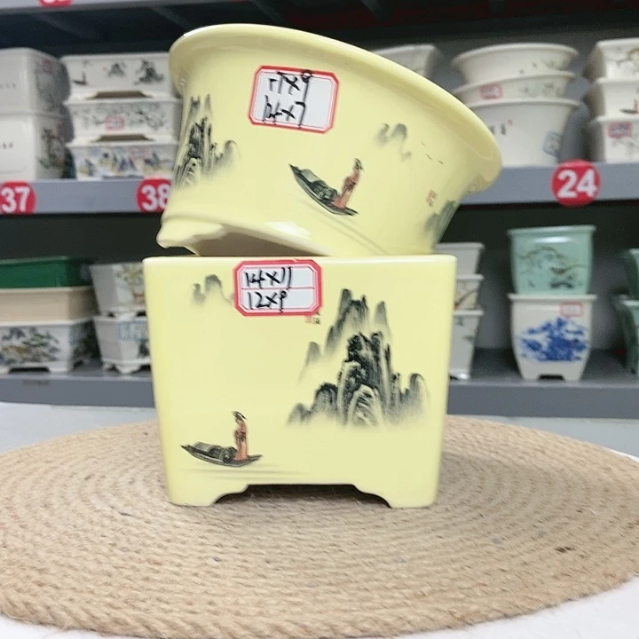 紫砂花瓶紫砂花盆