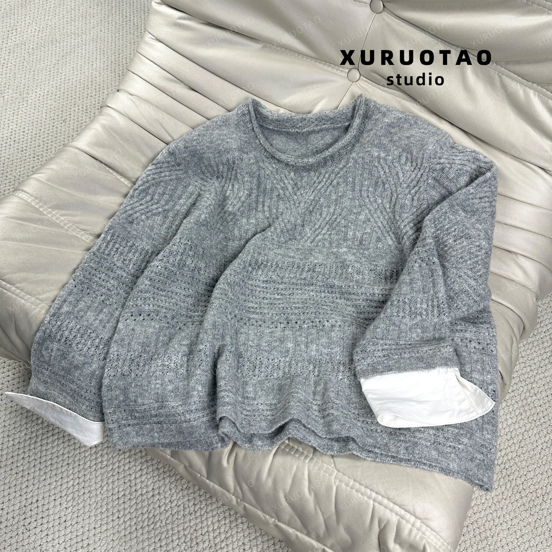 XURUOTAO【柏林世纪】秋冬百搭极简时尚针织毛衣 T6147