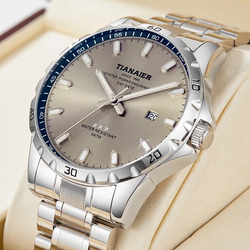 手表男士探月者系列腕表夜光防水高端单日历高端腕表T838S-WL